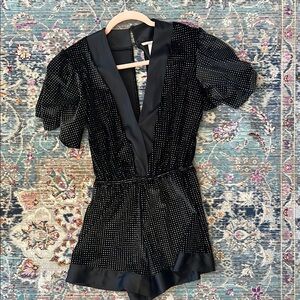Victoria’s Secret Black Studded Romper